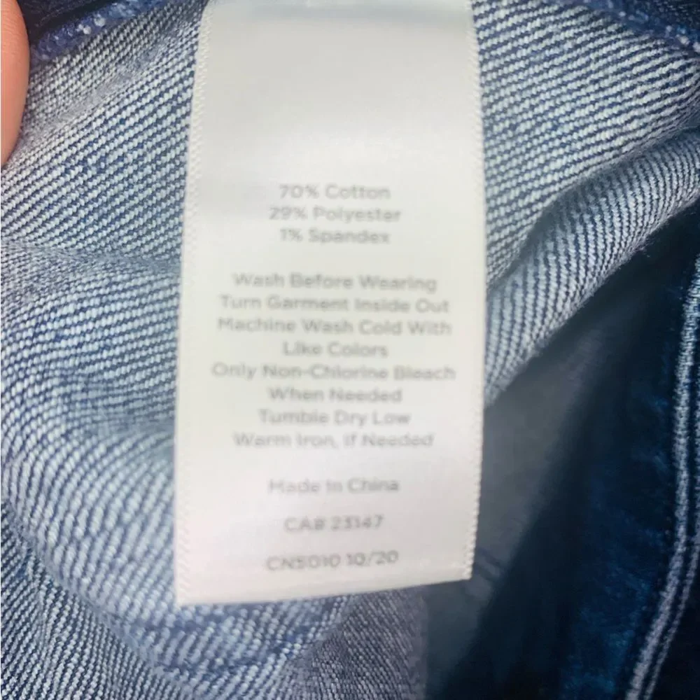 Talbots Dark Wash Wide-Leg Women’s Jeans 14 petite